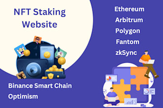 create blockchain nft staking website