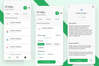 develop job portal app, job searching app, job listing app, job hunting app