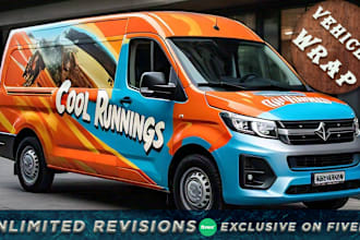 design vehicle, car, van, boat, pickup, trailer, truck, bike, racing wrap design