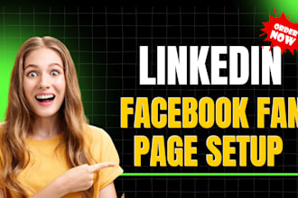setup linkedin or facebook fan page and fb business group