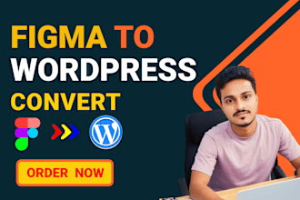 convert figma to wordpress, figma to elementor,  figma website design