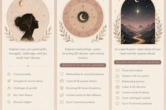 provide a personalized written natal chart astrology reading