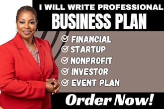 craft topnotch business plan for startup financial nonprofit investor event plan