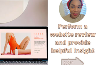 perform a website review and suggest helpful improvements