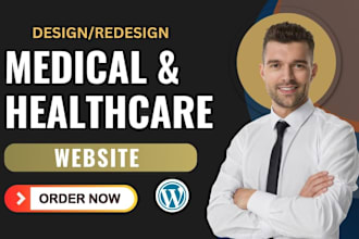design medical healthcare website for your hospital clinic business