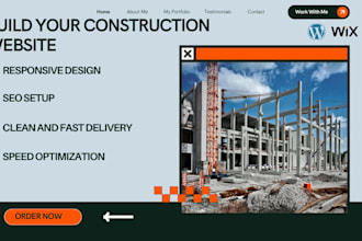 design construction company website plumbing website