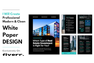 design a professional white paper and a crypto white paper