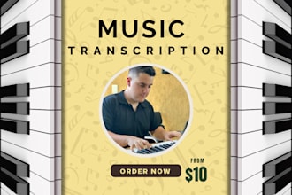 transcribe an audio piano song into sheet music