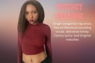 be your female singer rap artist and songwriter vocalist