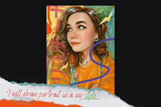 draw digital oil painting based on your photo