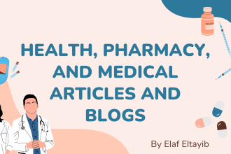 write health, pharmacy, and medical, and nursing blogs