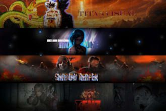 design a perfect awesome youtube banner, channel art