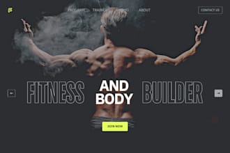 design professional wordpress website for gym, yoga, trainers, fitness coaches
