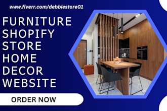 design furniture shopify store dropshipping home decor interior design website
