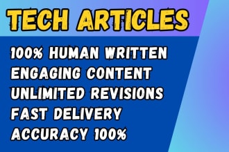 write tech articles, tech essays, technology content, technology content writer