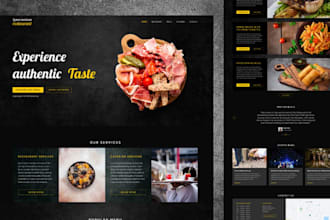 design a responsive catering website, backing website, food truck website, cafe