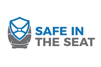 design minimal unique car seat safety logo