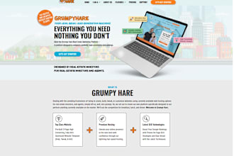 do design and SEO for your grumpy hare real estate website