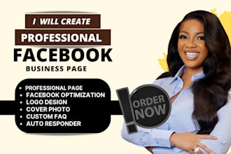 create, setup and manage your facebook business page