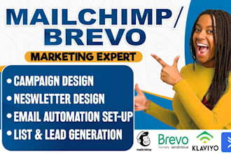 do mailchimp email template design, email marketing campaign, email automation