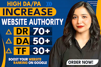 increase domain rating ahrefs DR domain authority da moz tf
