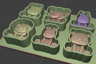 3d model for 3d printing mold