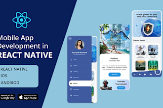 do mobile app development for android and ios using react native