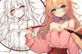 draw manga anime fan art, anime pfp
