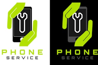 do a accessories store laptop mobile repair shop logo