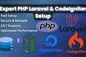 setup PHP laravel codeigniter website on web hosting vps hostinger digitalocean