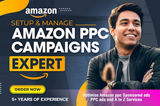 setup, manage and optimize amazon ppc ads campaign, fba ppc sponsored ads expert