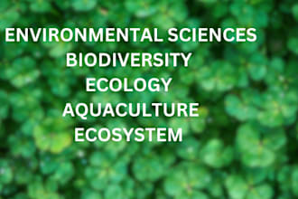 write on anything related to environment science, sustainability and geography