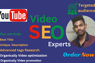 do best youtube video SEO expert, optimize for top ranking