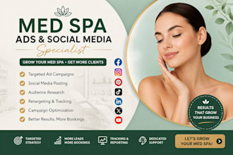 do med spa social media marketing on facebook, instagram, and pinterest