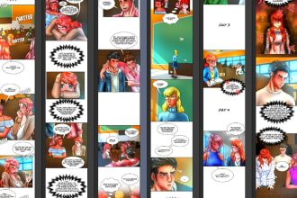 draw a full webcomic chapter based off your script