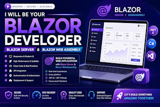 be your blazor server and blazor web assembly developer