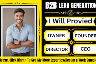 do perfect b2b lead generation, email list data scraping business leads