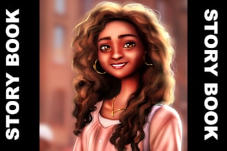 illustrate childrens storybook based on your ideas no ai