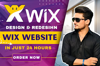 design wix website, redesign wix website or wix business website