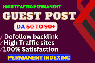 provide guest post service on niche relevant websites da50 plus