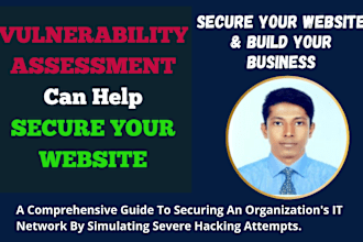 do advanced website penetration testing, vulnerability test with detailed report