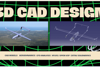 do 3d cad modelling, cfd and matlab analysis assignment