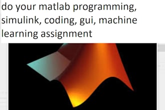 do  matlab programming, simulink, coding, gui, machine learning assignment