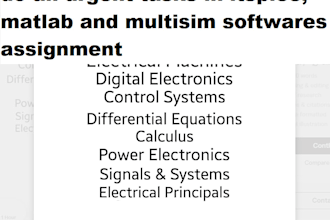 do all urgent tasks in ltspice, matlab and multisim softwares assignment
