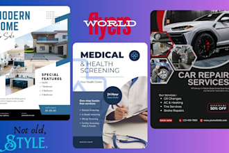 do flyers, brands logo and advertisement posters design in 12 hours