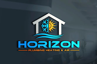 design plumbing hvac real estate logo for your company