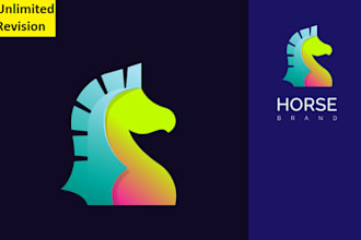 abstract logo design for animal company and business