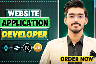 develop ai web applications using next js django, rest apis and javascript