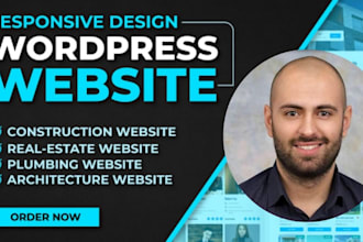 design a premium construction website or contractor website