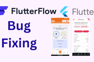 fix bugs in flutterflow and flutter apps